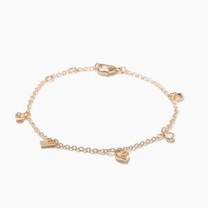 Coach Gold Delicate Charm Bracelet